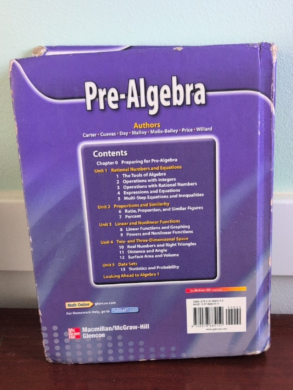 Pre-Algebra Textbook - Picture 2 of 4
